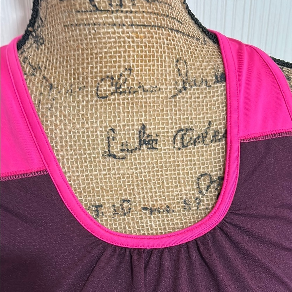 Aspire Purple Ruched Sleeveless Tank Top - Picture 2 of 10